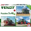 SCHMIDT dėlionė traktorius Fendt 1050 Vario / 724 Vario / 6275L, 3 x 48 dalys